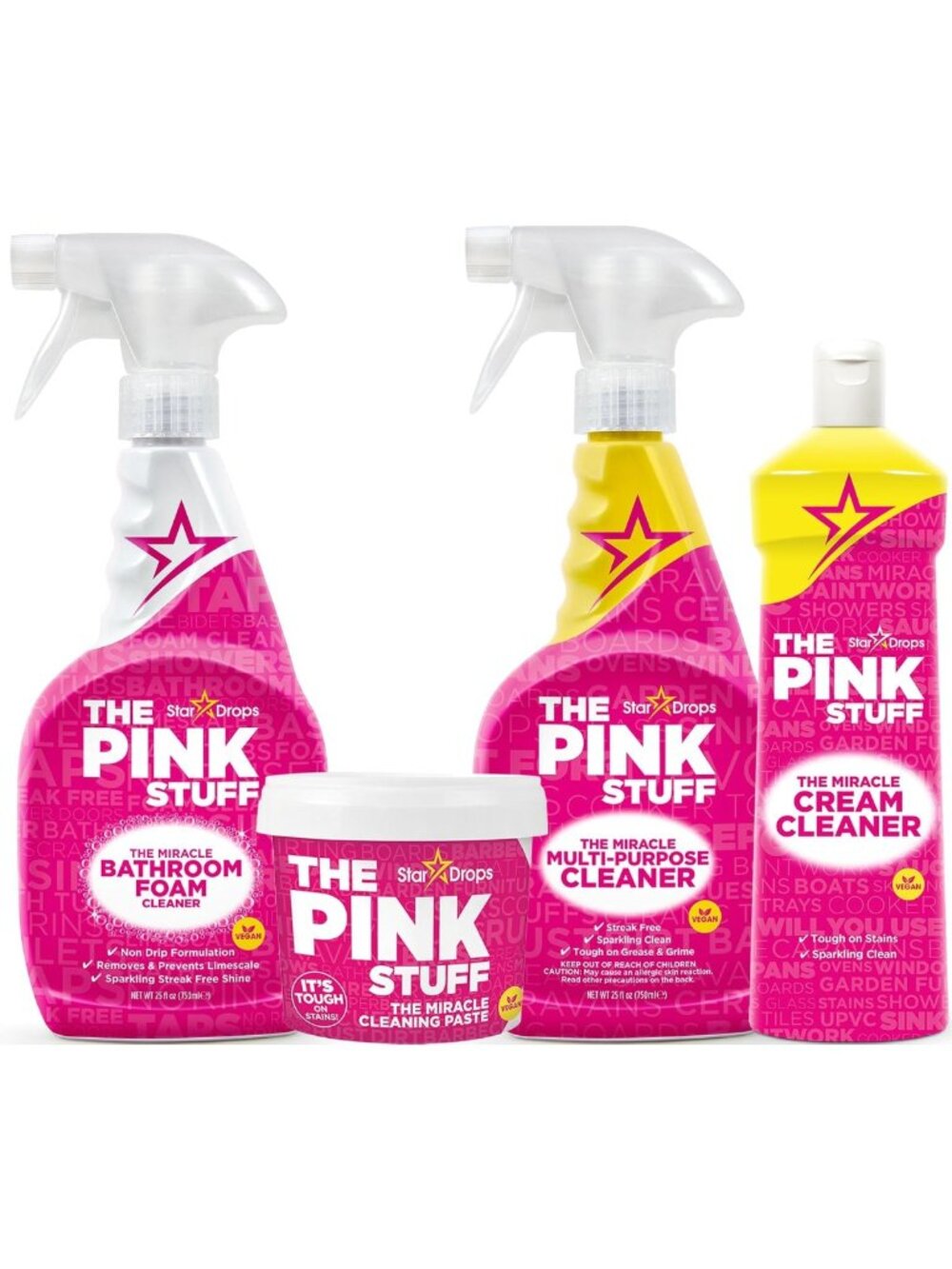 Miracle Cleaning Ultimate Bundle - Multi-Purpose Paste, Spray & Foam for Home